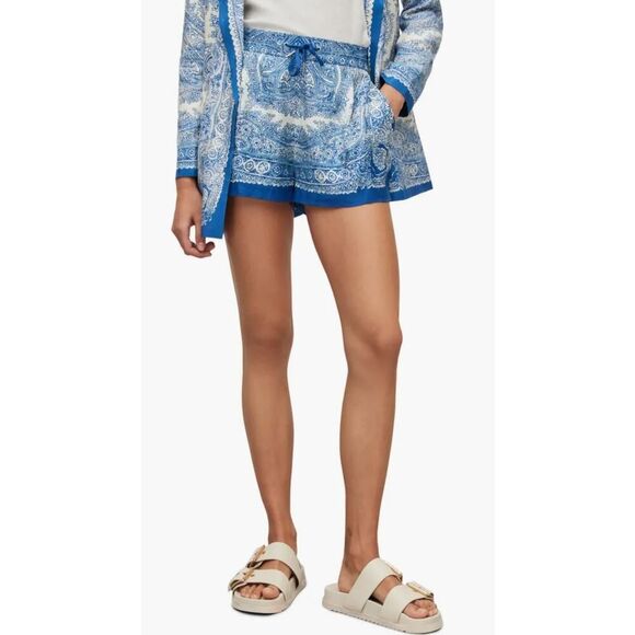 All Saints Aleida Rafaela Paisley Print Shorts - Size 4 - NWT - Picture 1 of 6